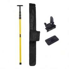 3M Telescoping Level Staff Pole, Quick Lock Iron Alloy With Universal Mount And Carry Bag - A - View 12