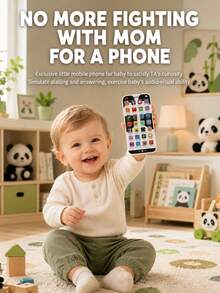 1pc Children's Early Education Multi-Function Toy, With Light And Music Phone, Boys And Girls Simulation Telephone, Ideal Gift For Kids - Multicolor - View 3