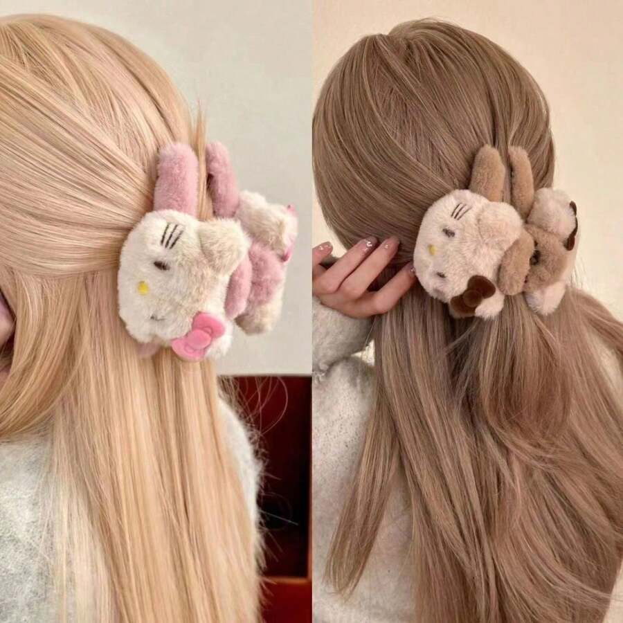 Panini Jepit Rambut Kartun Kreatif - Jepit Rambut Kartun Besar, Aksesori Gaya Rambut Sehari-hari untuk Gadis dengan Suasana Manis - Serbaguna untuk Pemakaian Sehari-hari, Cocok untuk Penggunaan Sendiri, Hadiah untuk Sahabat, Hadiah Kecil Ulang Tahun, Aksesori Sehari-hari untuk Gadis yang Berpergian