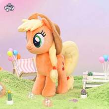 Hasbro My Little Pony 10英吋 Pinkie Pie/Applejack/Fluttershy/Rainbow Dash/Rarity/Twilight Sparkle 毛絨娃娃，創意動畫毛絨娃娃，完美禮物 - 彩色 - 查看 13