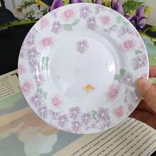 New 250ml Floral Ceramic Coffee Cup And Saucer Set, European Style Afternoon Tea Set, For Home Daily Use And Gifting - Mauve Purple - View 8