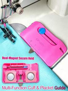 4-In-1 Seam Ripper Tool, Dual Magnetic Design, Built-In Ruler, Edge Guide And Stitch Marker, Includes Tailor's Chalk, Multi-Functional Sewing Repair Accessory, Suitable For DIY Sewing Projects - Multicolor - View 10