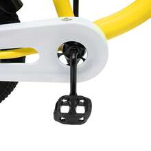 Yellow 16-Inch Kid's Bicycle With Removable Training Wheels Comfortable Anti-Slip Handlebars For Children With Height Of 105cm To 135cm - Yellow - View 5