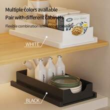 No-Drill Pull-Out Kitchen Cabinet Organizer - Slide-Out Drawer Shelf For Under Sink, Adjustable Rails, Large Capacity, Material - Multicolor - View 9