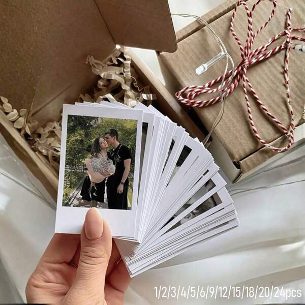 1-24pcs Customized Photo Prints For Cameras And Photo Frames - Instant Photos, Upload Your Own Photos To Create Photo Albums, Photo Tiles For Film Rolls, Personalized Gift