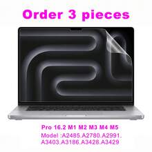 3 قطع فيلم حماية الشاشة المضاد للانعكاس ل- Neo 13 بوصة A3404 A18 Pro 14 16 M5 M4 M3 Air 13 15 بوصة 2026 فيلم حماية مطفي مضاد للانعكاس والخدش ل- Pro 13 بوصة M2 M1 مضاد للبصمات - مشاهدة 10