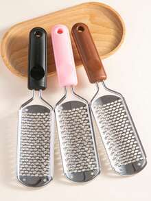 1pc Stainless Steel Foot File Scraper, Foot Exfoliating Grinder, Removes Hard Skin, Cracked Skin And Dead Skin, Suitable For Dry And Wet Feet - Multicolor - View 5
