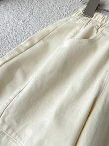 Young Boy Spring/Autumn Casual Long Pants, Simple Versatile Comfortable Casual Wear, Ideal For Outdoor Daily Wear And Outings - Cream - View 4