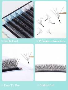 yelix 5D 6D 7D 8D W-Shape Premade Lash Clusters 8-15mm Mix, Automatic Flowering Faux Mink False Eyelashes, Natural Soft Dense Volume Individual Lashes, Fluffy Lash Extensions For Salon DIY Daily Makeup - View 5