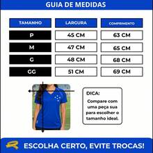 BRAZILINE Camisa Cruzeiro Basic Feminina Retrô oficial licenciada - Azul - Visão 6