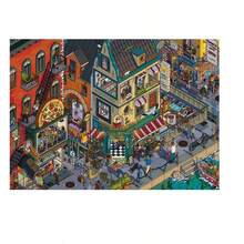 A Set Of DIY Scene‑Building Stickers,DIY Handcraft Stress‑Relief Scene Stickers,Leisure Time Puzzle Materials For Students To Relax - 41.0 American Vintage Street - View 5