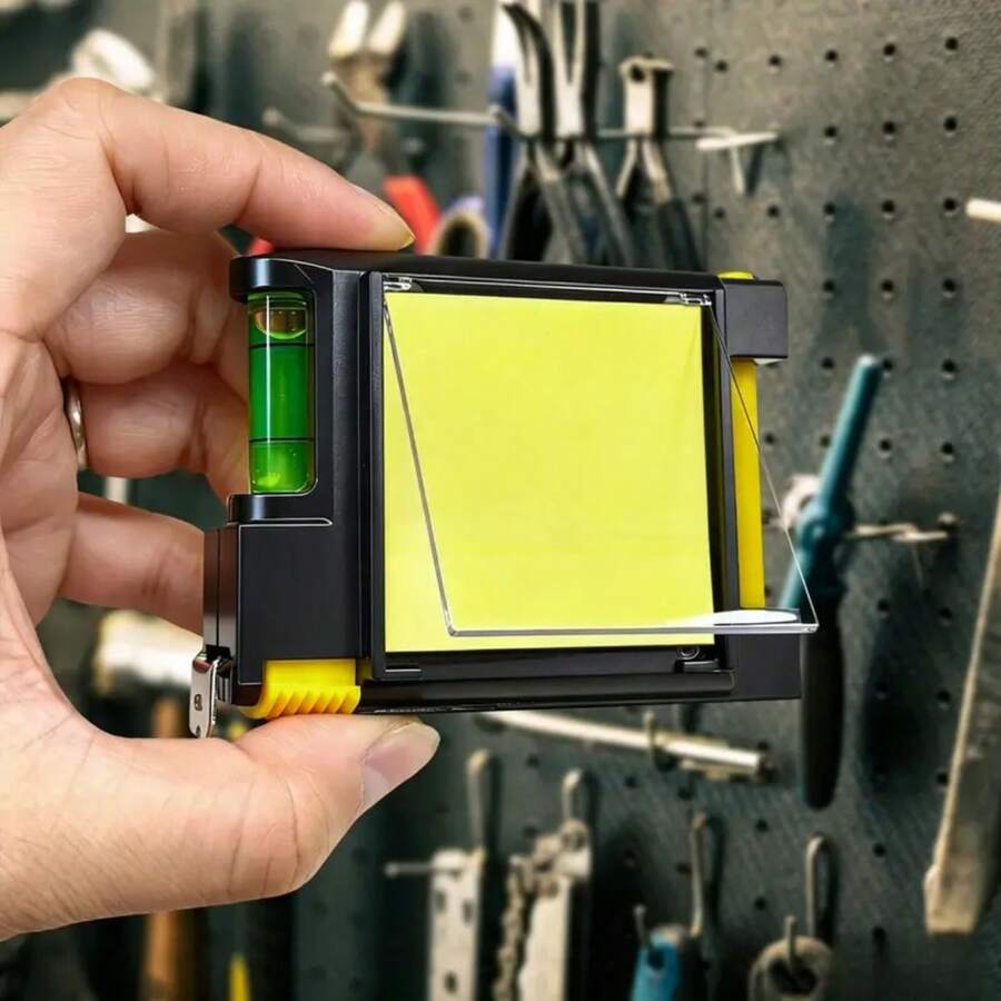 Thước dây đa năng 4 trong 1 kèm thước thủy cân bằng, giấy ghi chú dán và bút, thước dây 2M + thước thủy + giấy ghi chú dán + bút - A - Xem 1
