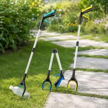Extra Long Folding Grabber, With 360° Rotating Non-Slip Claw And Magnetic Tip, Suitable For Outdoor Trash Collection, Home Cleaning, Trash Pickup, Heavy Duty Grabber, Suitable For Indoor And Outdoor Use, Suitable For Elderly People, Can Be Used With Wheelchair Reach Tool - One Size Fits All - View 2