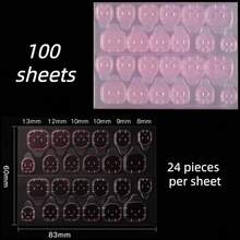 24-2400pcs Waterproof Pink Breathable Nail Stickers, Strong Adhesive False Nail Patches - Upgraded Version - View 14