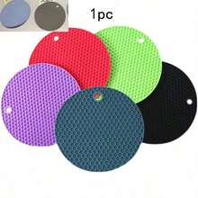 1 pieza Alfombrilla de silicona resistente al calor, agarradera, juego de almohadillas aislantes rectangulares, adecuado para ollas calientes, vajilla, posavasos y manteles, almohadilla de protección multifuncional para escritorio, suministros de cocina, vuelta a la escuela - Multicolor - Ver 17