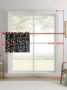 1pc/2pcs Premium Boho Style Embroidered Sheer Curtains For Living Room & Bedroom, Minimalist Line Art Voile Drapes, Fade Resistant Soft Light Blocking Breathable Home Decor, Easy To Install And Maintain - Black - View 18