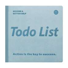 1pcsTodo List Hard‑Cover Task Planner, Daily To‑Do List Notebook, Portable Faux‑Leather Cover Time‑Management Journal For Students And Office Use, Time‑Management Hand‑Writing Notebook,Halloween And Christmas Gifts - Multicolor - View 5