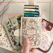 Pull-Out Large Capacity Anti-Demagnetization ID Card Holder, Multi-Slot Ultra-Thin Portable Credit Card Wallet, Business Card Storage Sleeve, Minimalist Pocket Card Holder, Essential Card Storage Accessory For Travel, Daily Use And Office - Multicolor - View 1