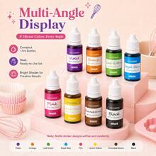 Baking Decoration Pigment - Liquid Cooking DIY Cake Decoration Pigment, Suitable For Baking Cakes, Easter Eggs And Other Crafts, Perfect Gift For Mother's Day (Accessories Random) - View 3
