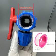 1 Set Junta de tubería de riego de jardín de 3 vías con conexión rápida, válvula de bola de tubería de agua de alto flujo con cinta de sellado, válvula de tres vías con modo de apertura múltiple, adecuada para riego de jardín agrícola, sistema de riego al aire libre, válvula de tres vías de conexión rápida - A - Ver 4