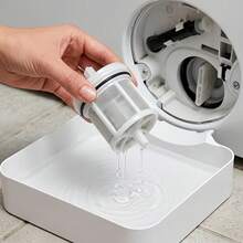 2pcs Washing Machine Drain Hose Drip Tray, Effectively Prevents Water Leakage And Dirt Contamination, Essential For Cleaning And Maintenance, Practical And Durable - Drip Tray + Deflector Plate - View 8