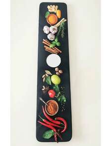 Seasoning Pattern, Faucet Drip Pad, Diatomaceous Earth Countertop Drip Strip, Coffee Mat, Drying Mat, Autumn Home Decor, Suitable For Kitchen, Bathroom, Bar, Halloween, Christmas Decoration - Multicolor - View 3