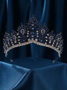 Wedding Crowns For Bride Cubic Zirconia Tiaras Bridal Diamond Headpieces Quinceanera Zirconia Headband - Multicolor - View 14