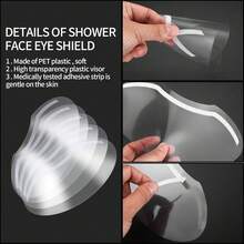 50pcs Professional Disposable Transparent Protection Forehead Haircut Guide Plates, Haircut Anti-Breakage Plates, Suitable For Cutting, Perming, And Coloring - Clear - View 7