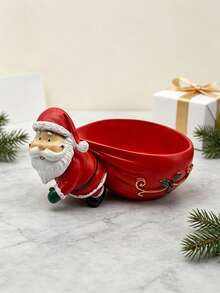 1pc Christmas Decorative Storage Ornament. Designed Specifically For Storing Small Jewelry And Miniature Accessories. It Is An Exquisite Desktop Decoration For Christmas Home Decor And Can Also Be A Great Holiday Gift. - Multicolor - View 6