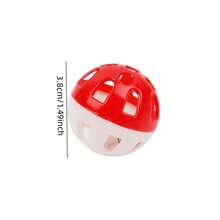 15pcs/10pcs/5pcs/1pc Bird Bell Ball Toy, Jingle Sound, Diameter 3.8cm (1.5 Inches), Colorful Cat Teaser Dog Teaser Parrot Toy Ball, Built-In Bell, Interactive Bird Cage Toy, Suitable For Budgies, Cockatiels, Lovebirds And Other Small Birds, Perfect Holiday Gift For Pets, Sound Toy Ball Cat Toys/Bird Accessories/Bird Toys - View 2