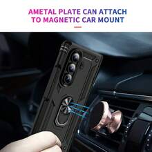 SKJL Military Grade Shockproof Rugged Case For Galaxy Z Fold 8/8Fold Utra/Fold7/Z Flip 8, Built‑In Ring Kickstand Full Hinge Anti‑Drop Protective Phone Cover - Black - View 7