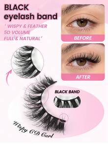 MAANGE 20 Pairs Cartoon Cat Eye False Eyelashes, Mixed 4 Styles Fox Eye Lashes, Thin Band Cat Eye Tail Extended Strip Lashes, Natural Lashes, Multi-Layer Soft, Suitable For Natural Makeup, Suitable For Dating And Travel, Gift For Women, Eyelashes, False Eyelashes, Strip Lashes - Multicolor - View 8