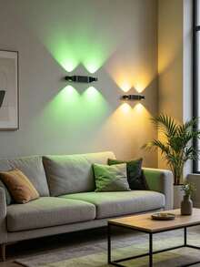 1 buah Lampu Dinding LED Nirkabel Magnetik yang Dapat Dilepas, Lampu Sensor Gerak Isi Ulang USB, Cahaya Ambient yang Dapat Diredupkan, Cocok untuk Dekorasi Kamar Tidur, Samping Tempat Tidur, Tangga, dan Kamar Mandi - beraneka warna - View 2