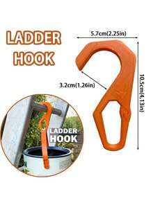 Ladder Hooks Suitable For Walls & Roofs - Holder For Paint Buckets, Maintenance Gear, Paint Lifting - Plastic Hooks For, Roof Repairs, Painters - Installation For Home & Use - Multicolor - View 8