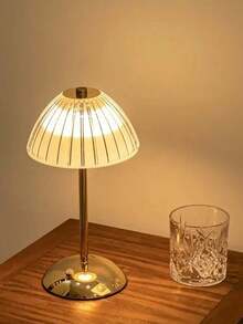 LED Crystal Table Lamp Touch Dimmable Eye-Protection Night Light, 3 Color Temperatures Optional Bedside Atmosphere Lamp, Suitable For Bedroom, Living Room, Study, Bar, Cafe, Reading And Other Scenes USB Table Lamp - One Size Fits All - View 2