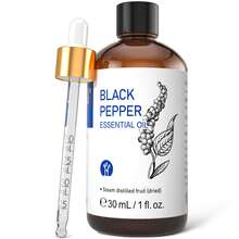 HIQILI Black Pepper Essential Oil, Pure Spicy Aroma, 100mL/30mL/10mL Black Pepper Oil Can Be Used For Massage, Aromatherapy, Humidifier, Air Purification, Fatigue Relief, Relaxation, Bathing, Suitable For Outdoor Spraying - Black Pepper - View 7