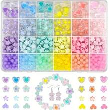 Macaron Color 3-Style Mixed Beads & Purple Mermaid Set, Handmade Bracelet Necklace Earrings Jewelry DIY Making, Creative Craft Materials & Accessories - Multicolor - View 7