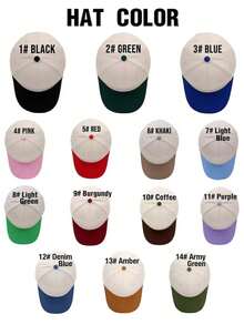 Customizable Logo Baseball Cap, Adjustable Strap, Lightweight Breathable Design, Suitable For Corporate Events, Fashion Headwear - Multicolor - View 8