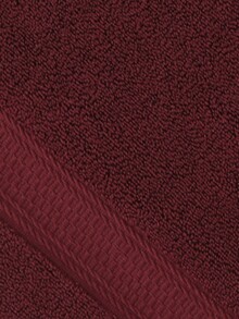 1件浴巾/手巾/洗臉巾 & 3件套組（洗臉巾 13.38 X 13.38 英吋 + 手巾 15.7 X 27.5 英吋 + 浴巾 29.5 X 57 英吋）超長梳理緞面飾邊 厚實吸水 柔軟親膚 成人用 家用 洗臉洗澡手巾洗臉巾 不掉毛 適合旅行、飯店、健身房、SPA、游泳、臉部與身體擦拭 家庭裝 返校季 - 酒紅色 - 查看 9