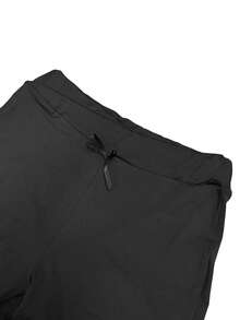 Casual Fashion Waist Cross Bowknot Decor Flared Hem Flared Pants, Autumn/Winter New Style, Suitable For Daily Commute - Black - View 7