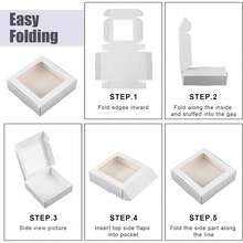 5 Sets With Shredded Raffia Filler, White 24*16*7.5cm Airplane Gift Boxes, Multipurpose Packaging For Pastries, Birthday, Party, Christmas, Bridesmaid, Back-To-School, Valentine's Day - Multiple Styles - View 11