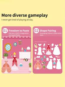 Quiet Time Busy Book With Jelly Stickers - Christmas And Halloween Theme Portable Learning, Suitable For & Toddler Activity Books - Multicolor - View 9