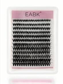 EABK 40D 柔軟自然假睫毛，8-16mm 混色組合，0.07mm D捲度，12排共240片，單簇3D精準貼合，適合日常妝容，輕盈便攜，適用於日常生活、派對及各種場合 - D - 查看 2