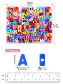50/100/250pcs Large Colorful Letter Beads For Jewelry Making Kit, Acrylic Alphabet Spacer Beads For Bag Chain, Necklace Jewelry Craft, Holiday Gifts - Alphabet Beads - View 2