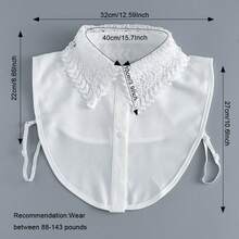 1pc Minimalist Elegant Hollow Fake Collar, Women's Fashion Versatile Sweatshirt, Suitable For Daily Wear - Multicolor - View 5