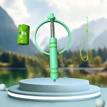 3pcs Retractable Pet Waste Collection Set, Includes Trash Bags, Hanging Rope And Collector, No Bending Or Direct Hand Contact Required, Easy To Use And Clean, Suitable For Park Walks And Outdoor Trips, Cat Dog Pet Outdoor Cleaning Tool - View 14