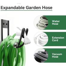 1pc Wall-Mounted Hose Hook, Sturdy Rust-Proof Bracket (Includes Mounting Screws), Garden Hose Holder, Suitable For Outdoor Use, Can Store Hoses, Extension Cords And Gardening Tools. - A - View 6