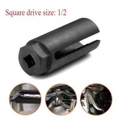 Square Drive Size 1/2 Universal 22mm Socket Wrench Oxygen-Containing European Standard Oxygen Vacuum Sensor Removal Socket