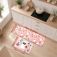 1/2pcs Halloween Ghost & Pumpkin Pattern, Vintage Diatomaceous Earth Mat, Super Absorbent, Non-Slip, Perfect For Bathroom, Kitchen And Dining Room, Quick Drying, Machine Washable, Perfect Gift For Home Decor And Bathroom Mat - Multicolor - View 15