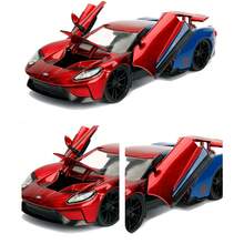 Simba Jada Toys Marvel 1:24 2017 Ford GT Die-Cast Model Car With 2.75-Inch Spider-Man Figure, Red & Blue Color, Collector's Toy, Suitable For Hobbyists - Multicolor - View 9